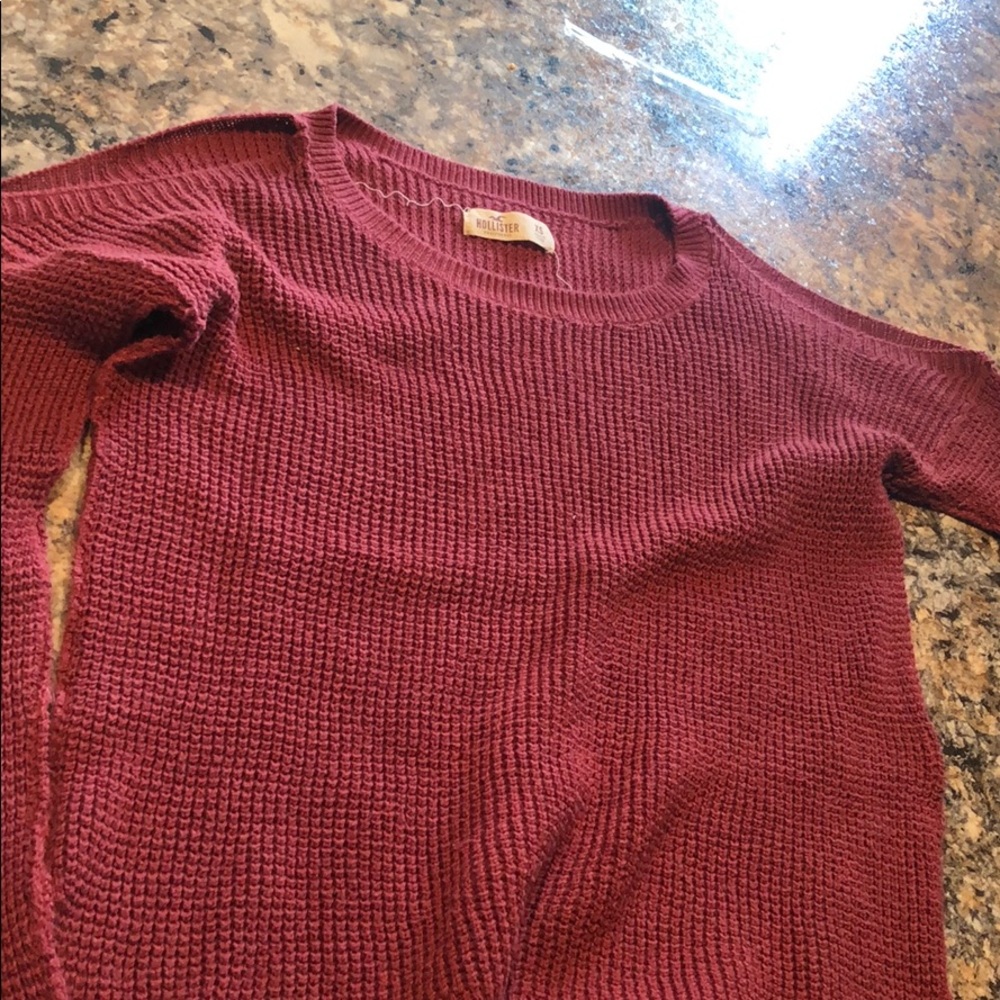 cold shoulder sweater